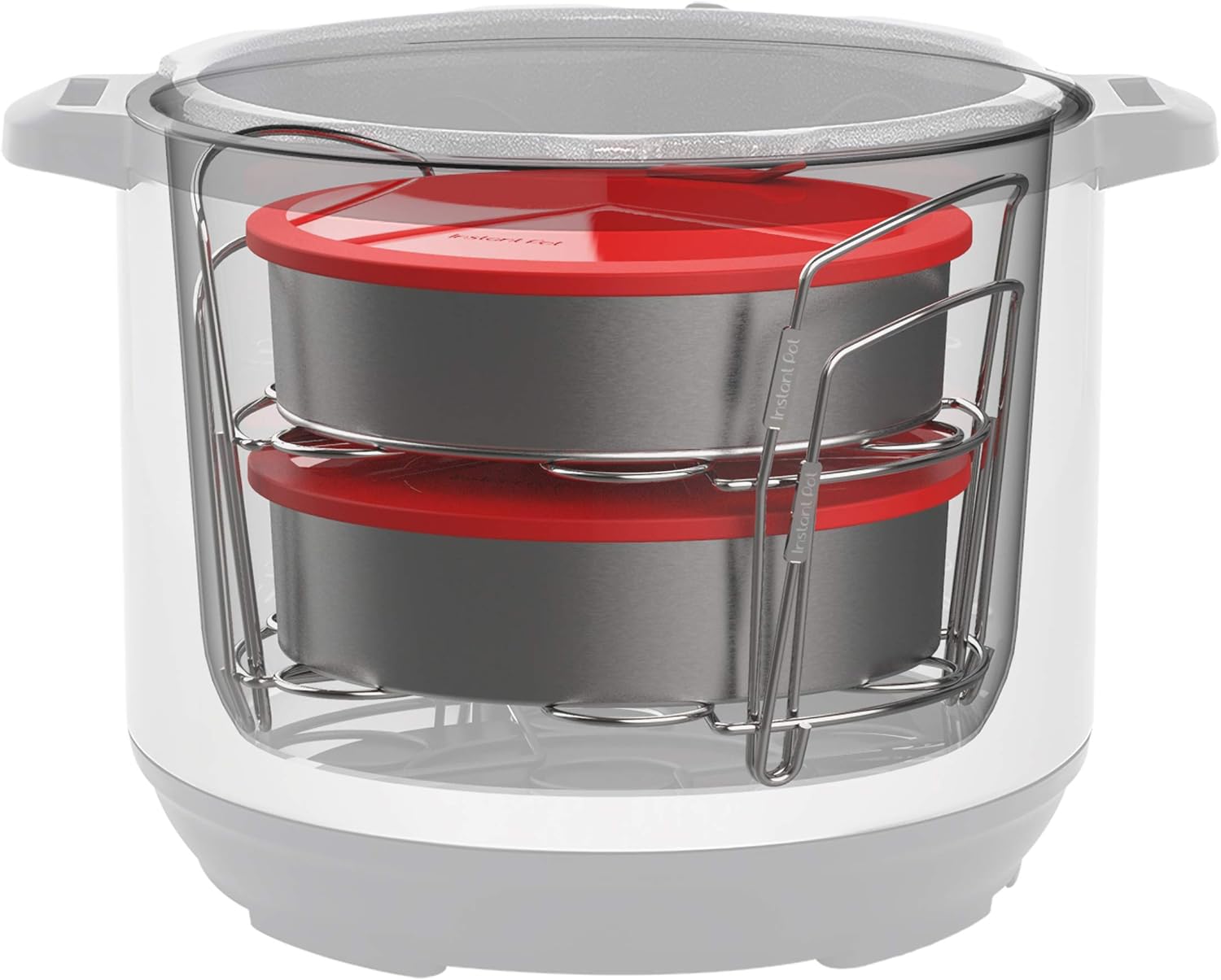 70% Off Discount Instant Pot Official Cook/Bake Set, 8-Piece, Compatible with 6-quart and 8-quart cookers, Red