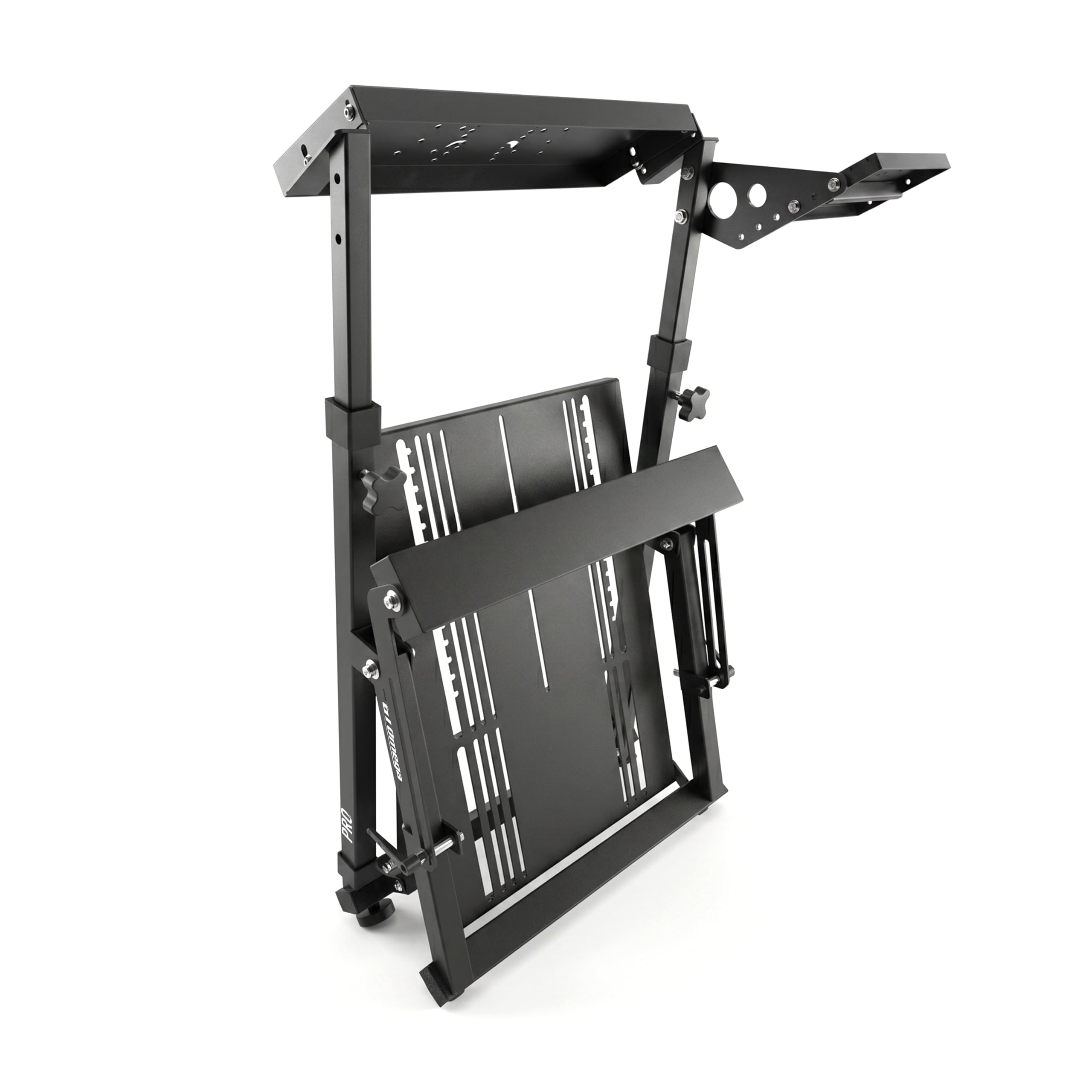 GT Omega PRO Wheel Stand – Robuster Y-Rahmen mit verstärktem Pedalplatte, inkl. Schalthebel-Halterung & Chair Link, leicht faltbar und platzsparend