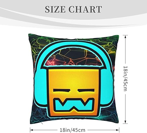 Miniatura 5 de NALCKA Geometry Anime Dash - Fundas de almohada decorativas de 18 x 18 pulgadas, funda cuadrada para sala de estar, dormitorio, sofá, coches