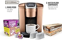 Vista 9 de CoffeeWorks - Cartuchos de repuesto de filtro de agua de carbón para máquinas de café Keurig, filtros de repuesto de ajuste universal compatibles