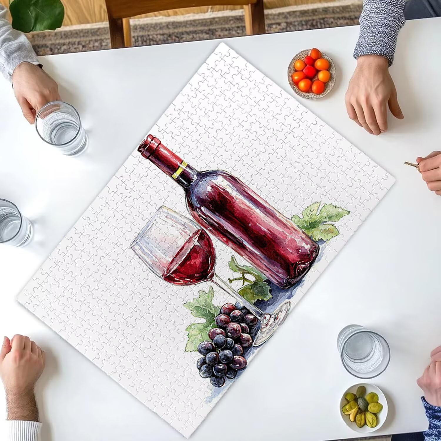 1500 sztuk puzzli, czerwone wino winogron1500 sztuk puzzli dla dorosłych, prezent rocznicowy, prezent świąteczny, dekoracja domu, zapobieganie degeneracji mózgu u osób starszych v-323