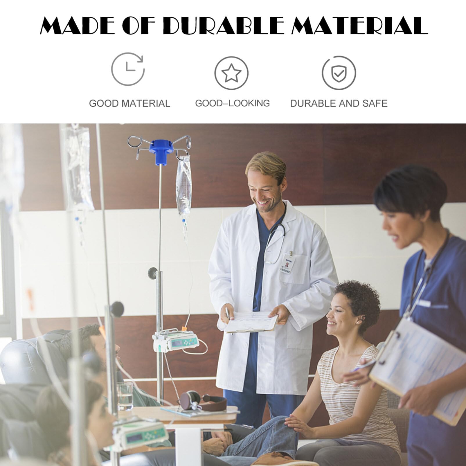 iplusmile Infusionsständer Hängende Haken Metall Kunststoff Vertikale Infusionsständer Haken Größe