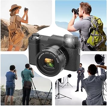 4k Digital Camera Creative | 48 Megapixel Sensor Vlogging, Travel, Family, Outdoor, Portrait, Panorama, Bilibili, Douyin, Live Streaming