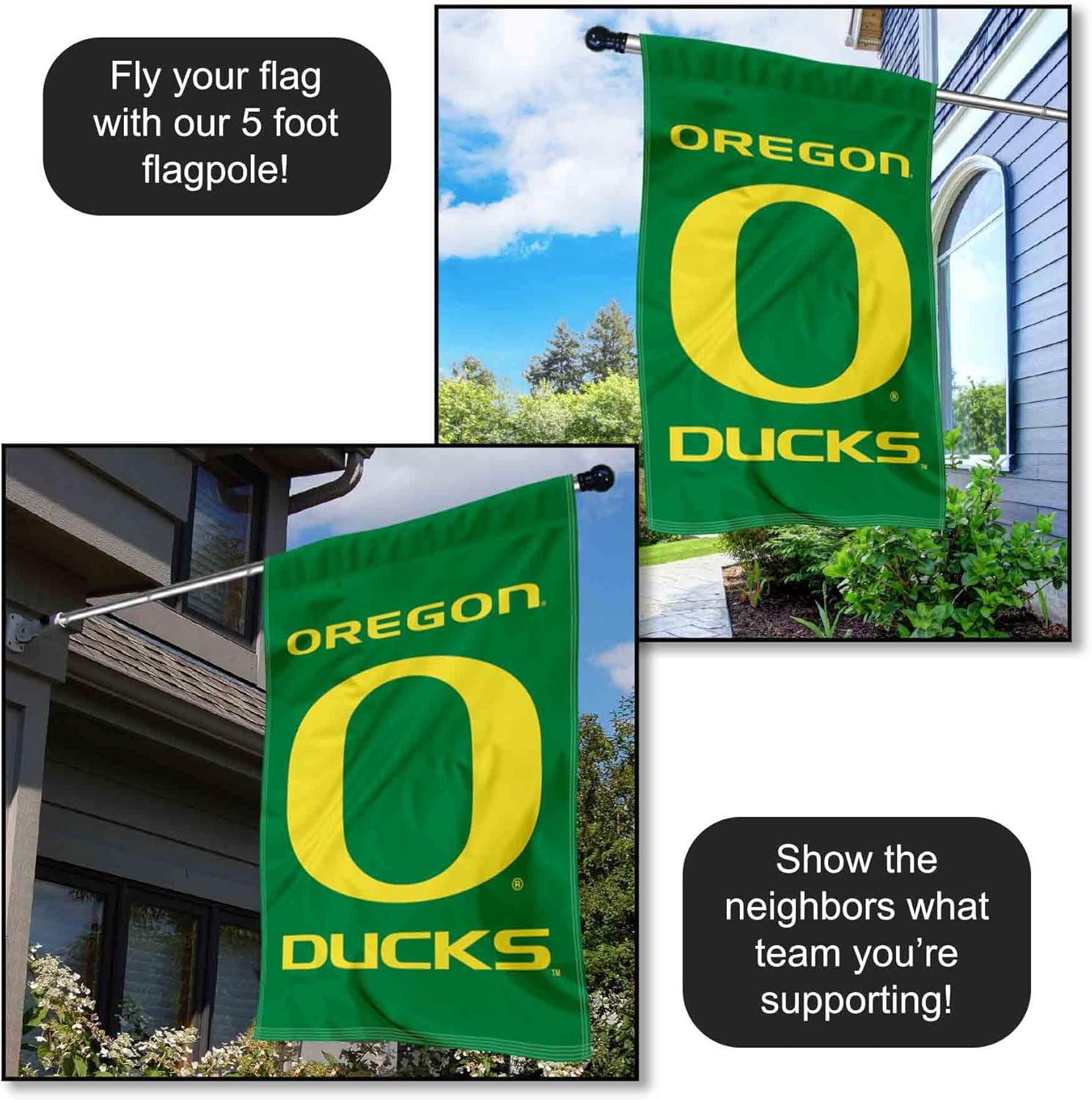 Oregon Double Sided House Banner Flag - Image 4