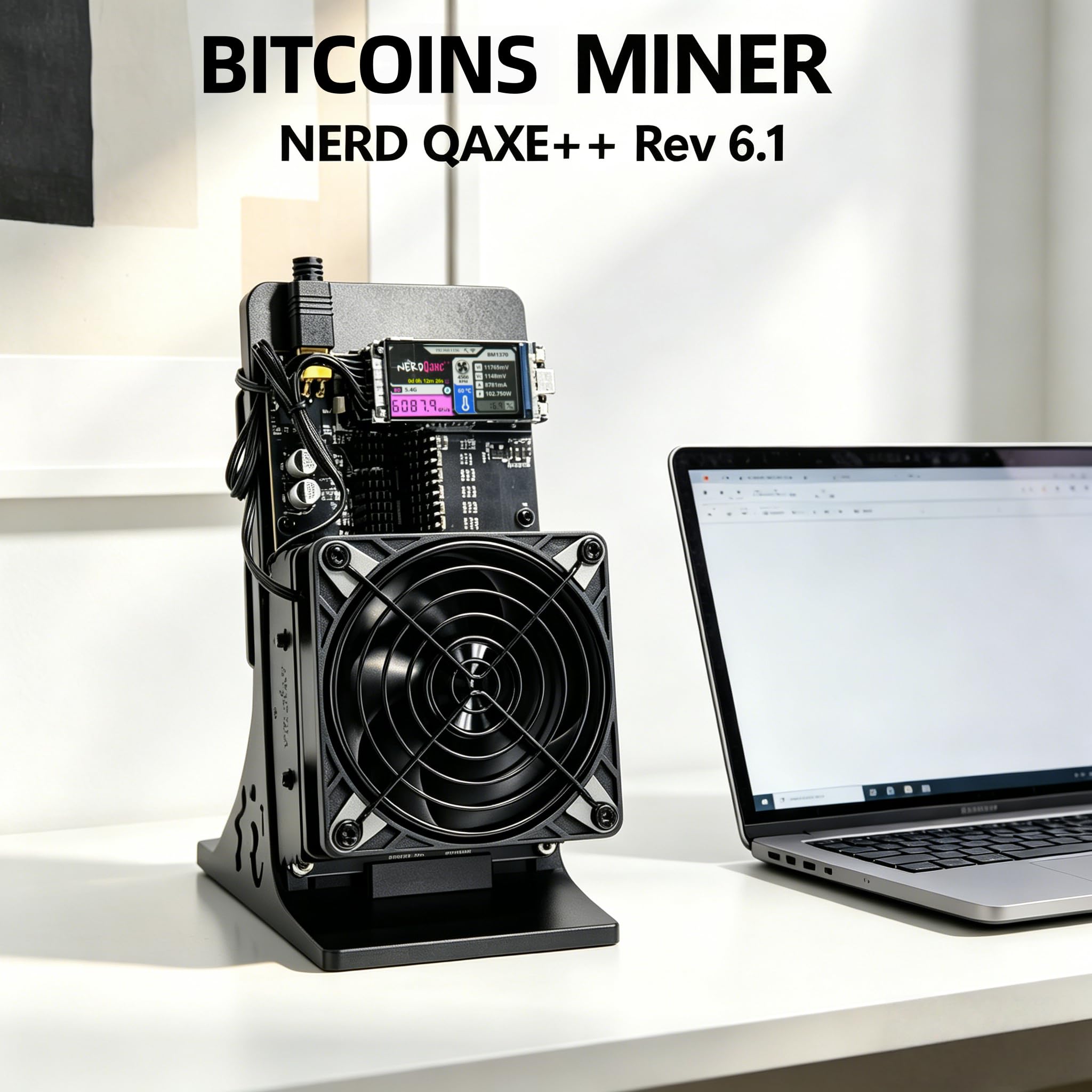 Amazon.com: NerdQaxe++ 6TH/s Bitcoins Miner, BM1370 ASIC Bitaxes
