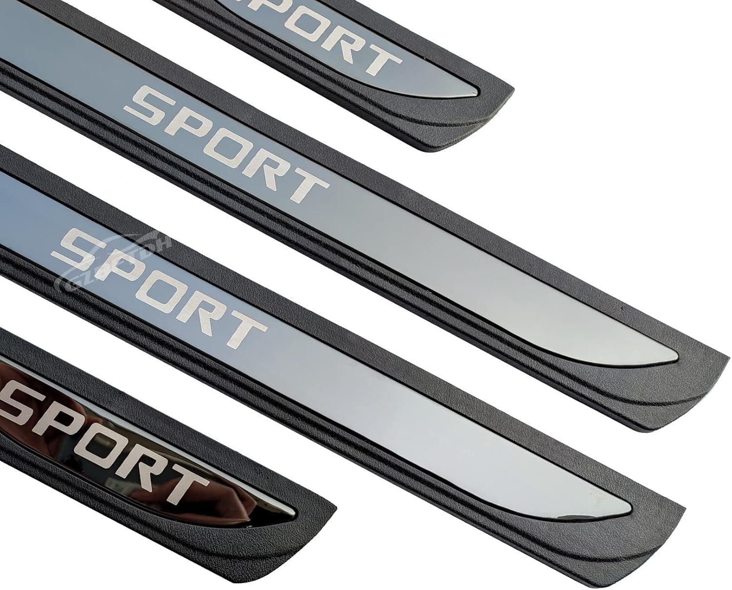 GZBFTDH Car Door Entry Guard, for Renault Koleos Kadjar Megane Accessories, Auto Door Sill Protector Stainless Steel Kick Panels Scuff Plate