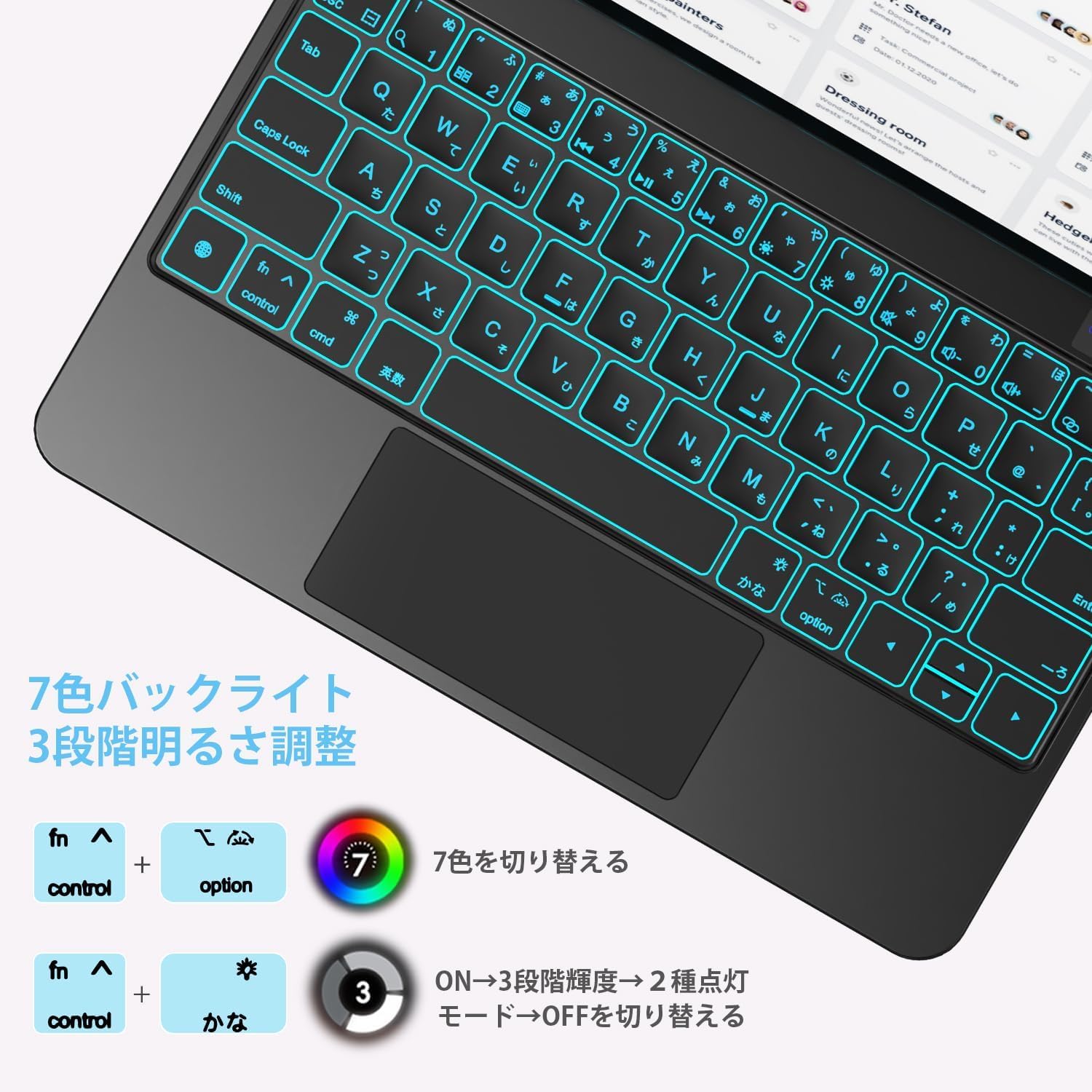 Amazon.co.jp: SUKEBON マジックキーボード 11インチiPad（A16）/10.9