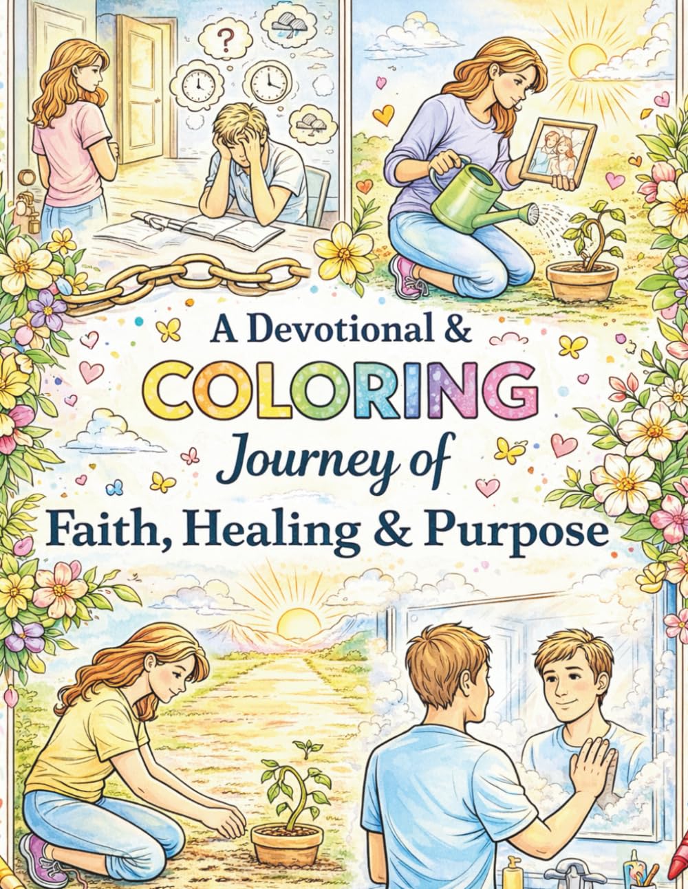 A Devotional & Coloring Journey of Faith, Healing & Purpose: Color Your World (The Color Your Journey Series)