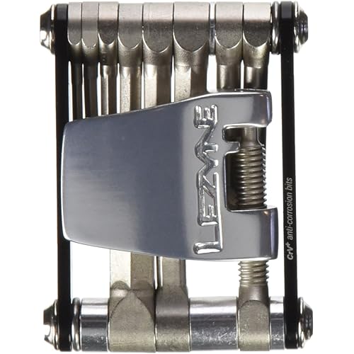 Lezyne V-11 Multi Tool Hex Keys/Torx/Chain Breaker, Black/Nickel