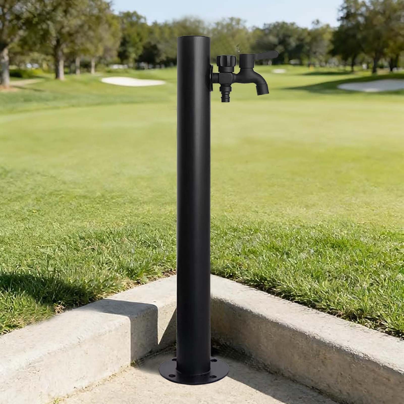 XDLEDMKIZ Water Spigot,Cylindrical Vertical Garden Water Column, Freestanding Hose Stand, Outdoor Antifreeze Faucet Water Dispenser Hydrant, Vertical