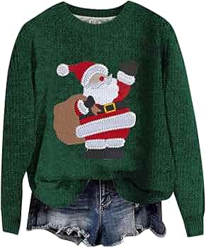 Pull De Noël Pour Hommes Femmes - Sweat-Shirt En Tricot Avec