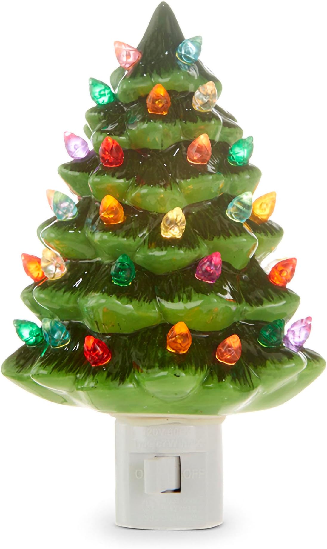 Amazon.com: RAZ Imports Vintage Green Tree Night Light, 6-inch Height ...
