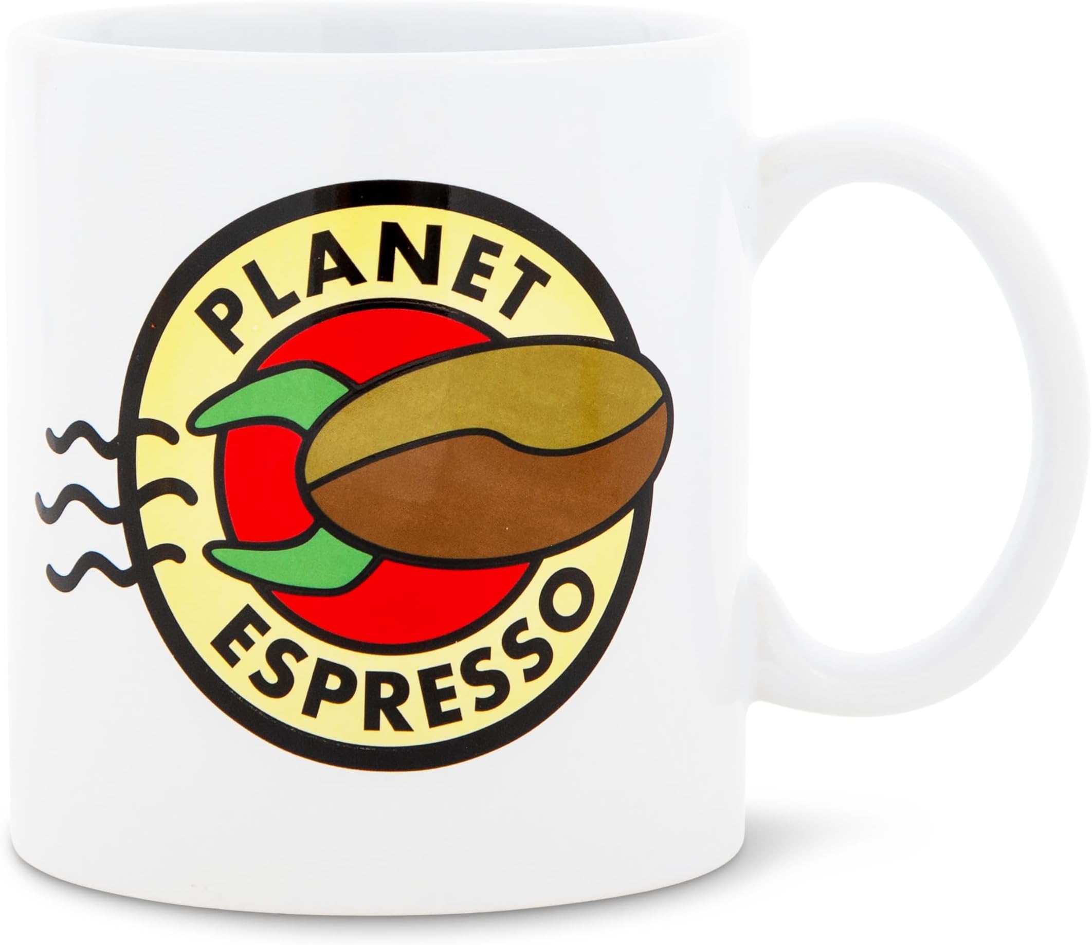 Futurama "Planet Espresso Ceramic Mug | Coffee Cup For Tea, Cocoa, Beverages | Holds 20 Ounces