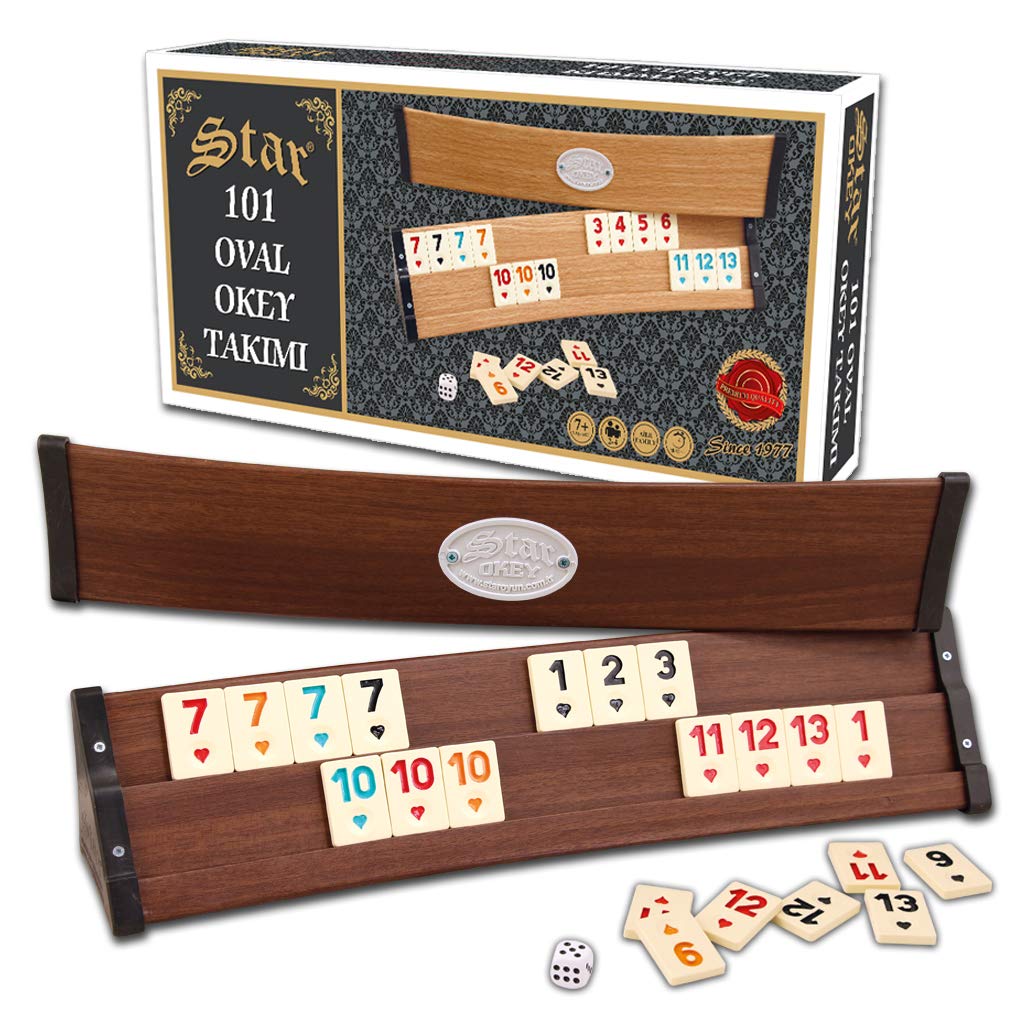 Staroyun Premium Wooden Okey Team Bell Rummy Set