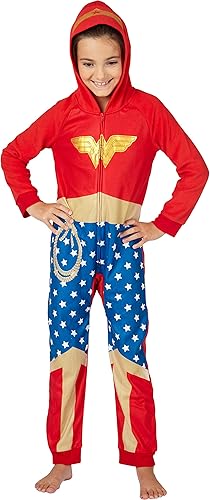Miniatura 4 de DC Comics - Disfraz de superhéroe con capucha para hombre, pijama sin pies