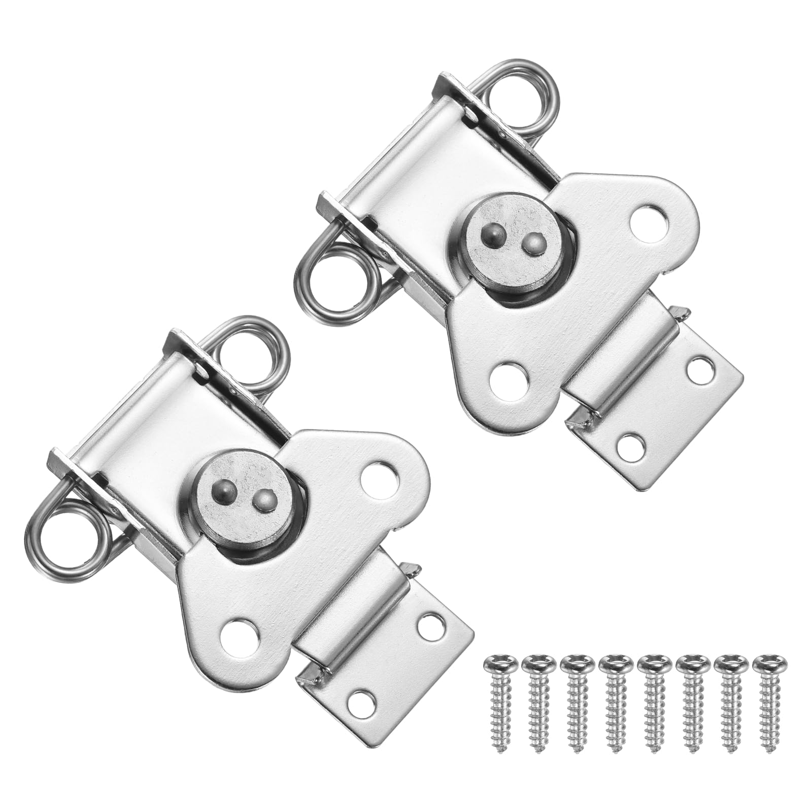 Loquet papillon à ressort argenté avec fermeture à torsion anti-ouverture fort impact