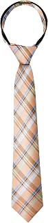Spring Notion Boy's Tartan Plaid Woven Zipper Tie