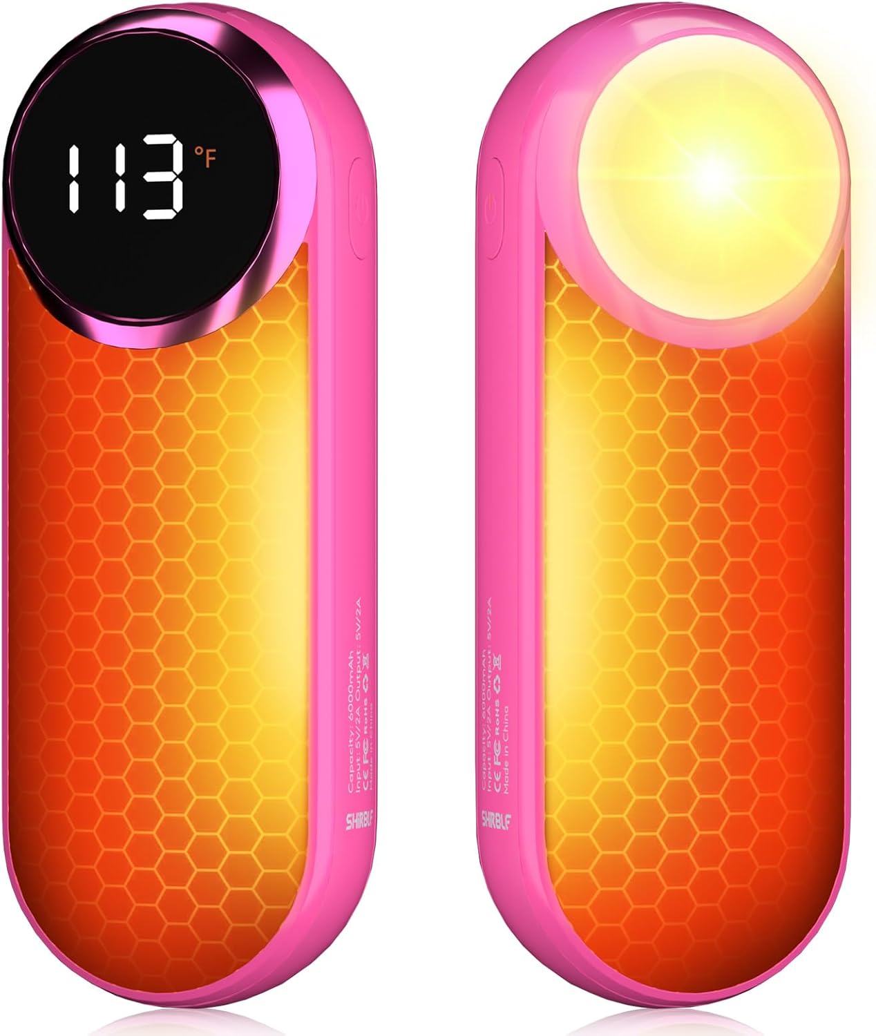 Rechargeable Hand Warmers 2 Pack - Magnetic AI Electric Hot Hands with LED Light, 3 Heat Settings Double Sided, 15H Battery Life, Portable Electric Heater for Outdoor,Hunting Camping , Christmas Gifts - Image 9