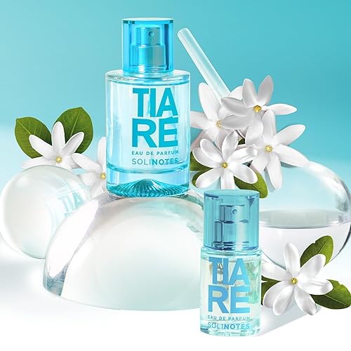 Miniatura 3 de SOLINOTES - Perfume Tiaré para mujer, Eau De Parfum, delicado aroma floral y relajante, fabricado en Francia, vegano, 1.7 onzas líquidas