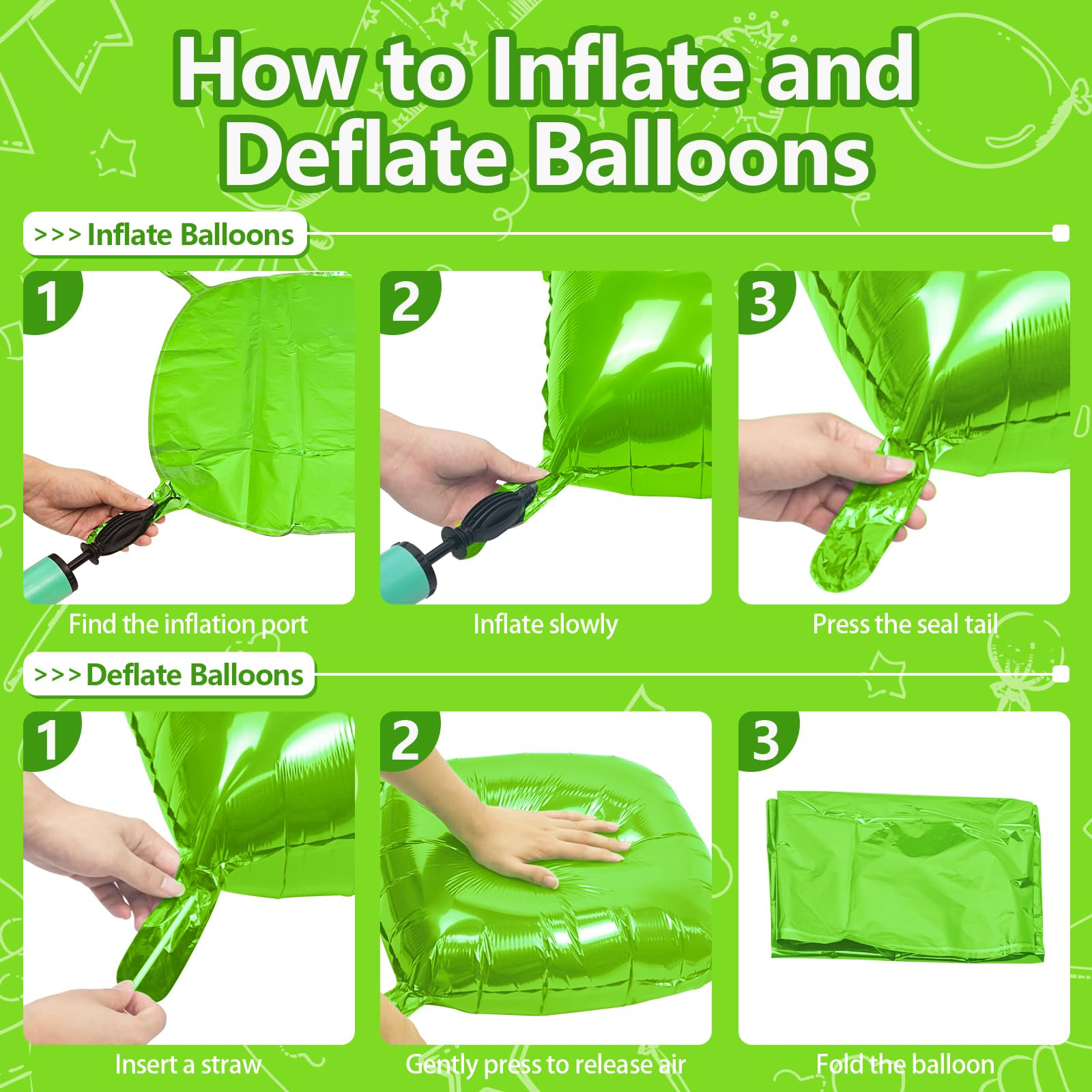 NISOCY 48 palloncini quadrati verdi in lamina da parete su entrambi i lati, verde chiaro, kit per compleanni, Natale, laurea, matrimonio, anniversario, estate, giungla, decorazioni per feste
