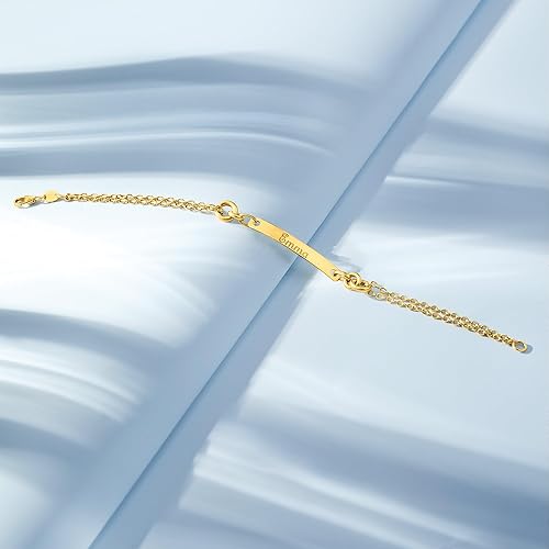 Miniatura 4 de Ross-Simons Italian 14kt Yellow Gold Personalized Id Bracelet