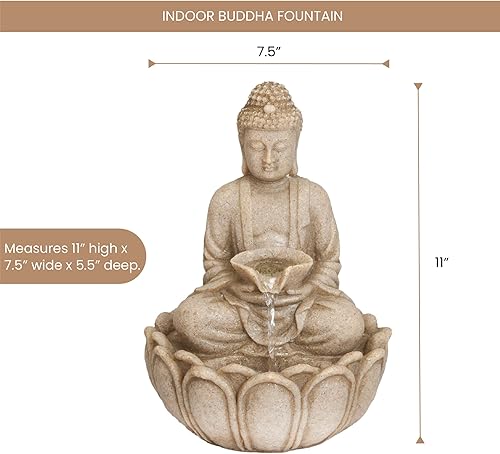 Miniatura 2 de Bits y piezas – Fuente de interior BUDA – Fuente de agua Zen de mesa