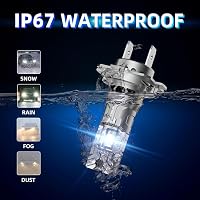 Sinoparcel H7 LED fényszóró izzó 6500K fehér 12V 35W 2db csomag 6