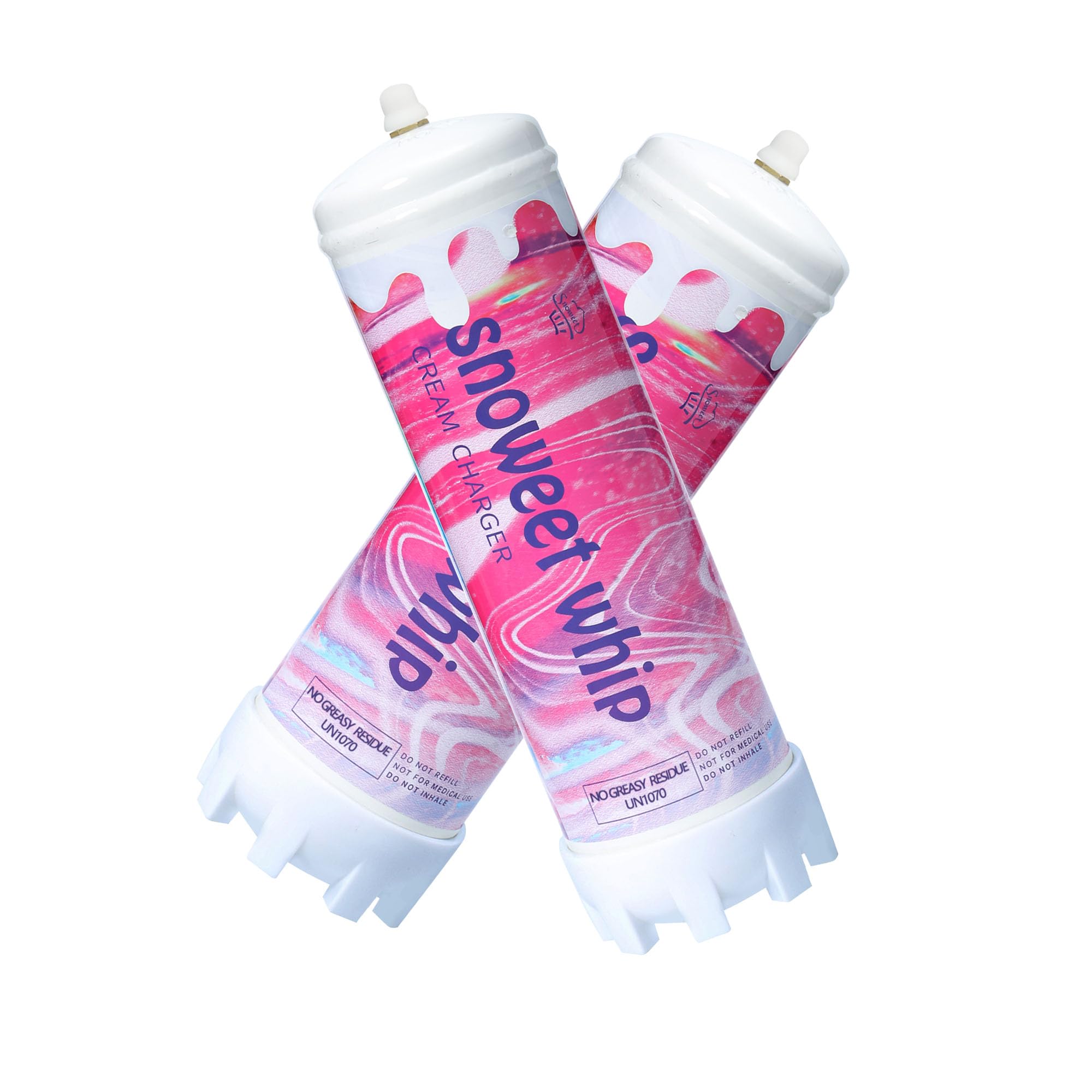 SNOWEET Cream Charger Tanks Original Flavor Steel Whipped Cream Dispensers 2.2L 1364Gram Whipped Cream Canisters with nozzles (Unflavour-2 Cylinders), 240617YW2.2L-2