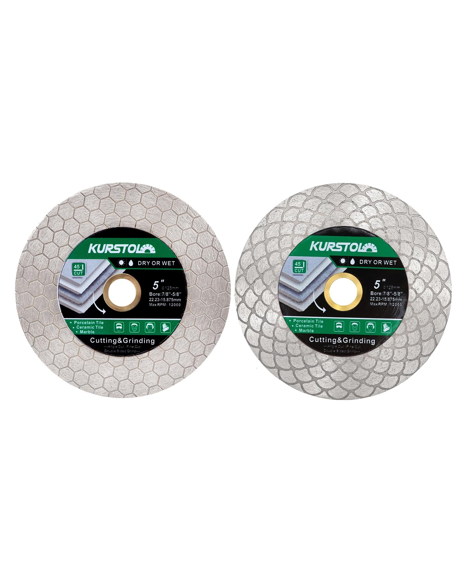 Diamant-Trennscheibe - 125mm und KURSTOL Diamant-Trennscheibe - 125mm x 22,23mm