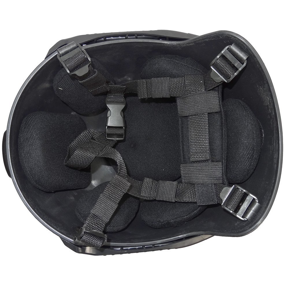 ATAIRSOFT Mich 2001 Style Casque de Protection de Combat avec Côté Rail & NVG Montage pour Airsoft Tactique Paintball Militaire Armée Chasse Noir