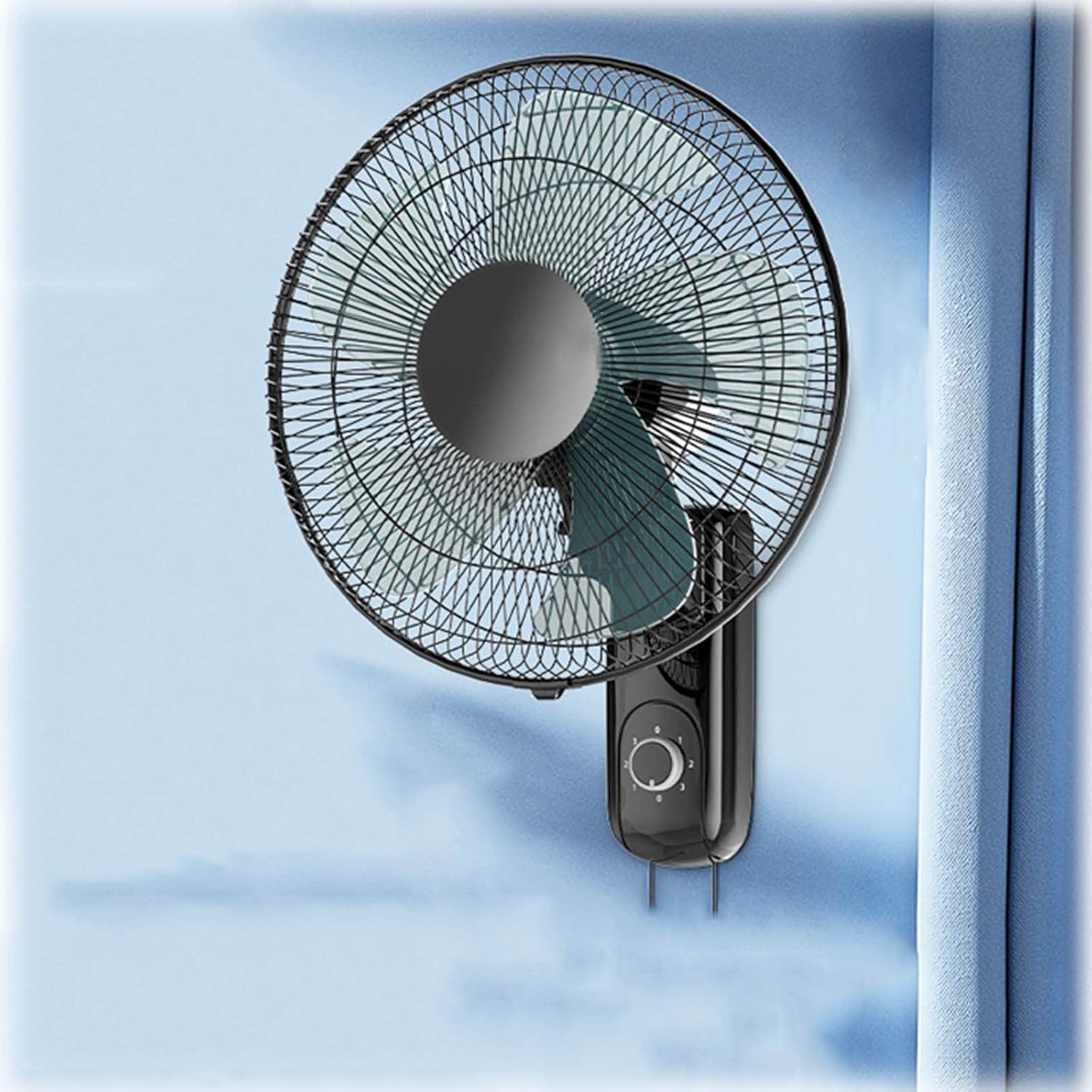45cm/18in Office Small Wall Mounted Fan, 90 °Oscillating, High Speed