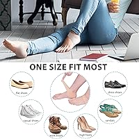 Vista 5 de RooRuns Protectores de talón de gel para tendinitis de Aquiles, ampolla, dolor de talón, fascitis plantar