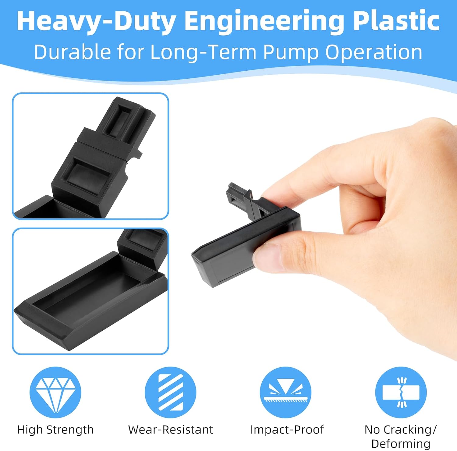 QP401-2 QuickPro Pump Head Latches, Replacement Parts for QuickPro, Classic, SVP, S Series, M128 Metering Pumps, 2-Pack