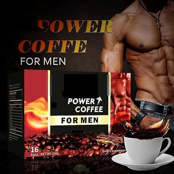 X-Power Coffee for Men - Black Coffee Powder for Strong Men (1 Box)
