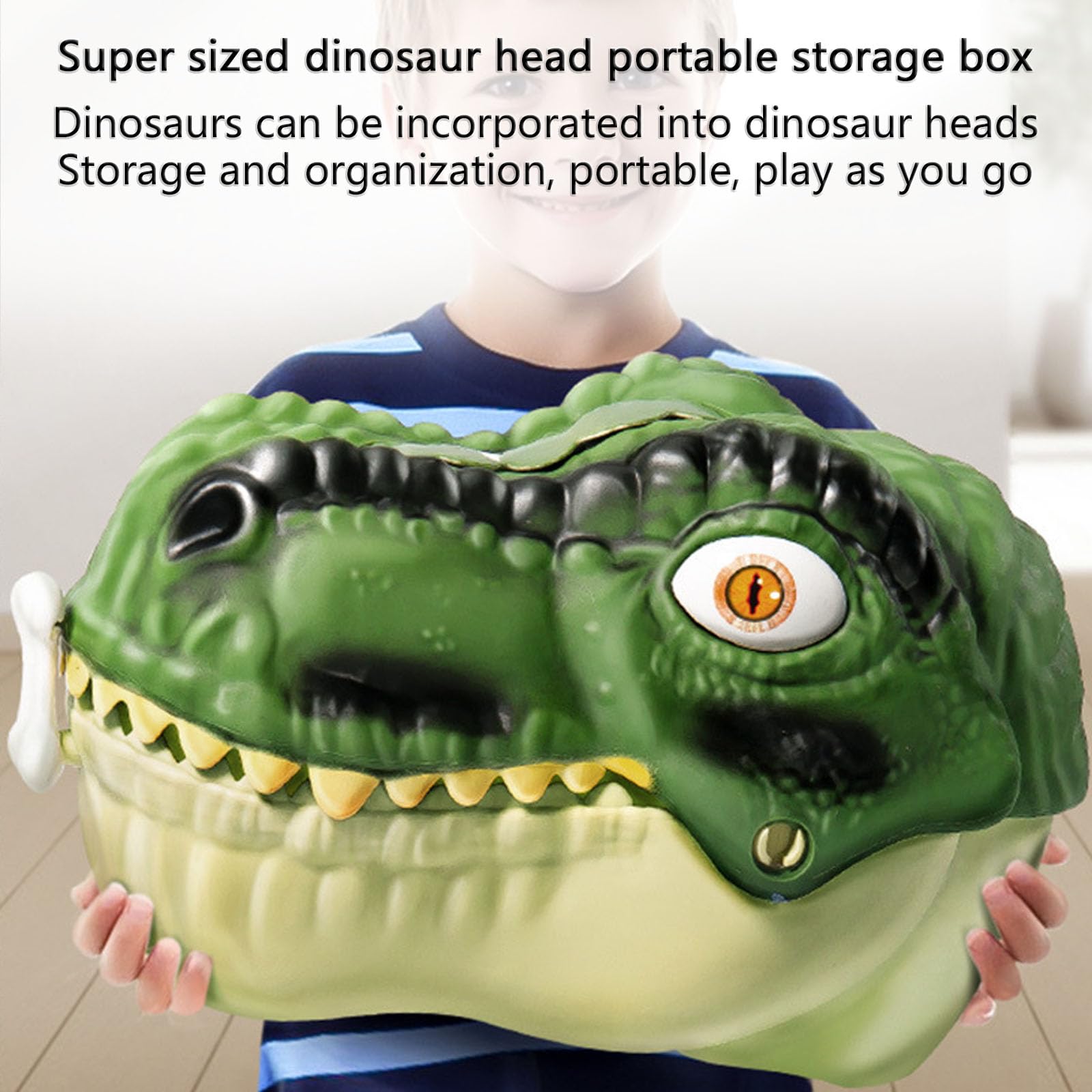 52PCS Jurassic Dinosaurier Spielzeug, Realistische Dinosaurier Figuren Für Fantasievolles Spiel Pädagogisches Spielset Mit Aufbewahrung Sbox-52 Pcs||Dinosaur Set and Storage Box