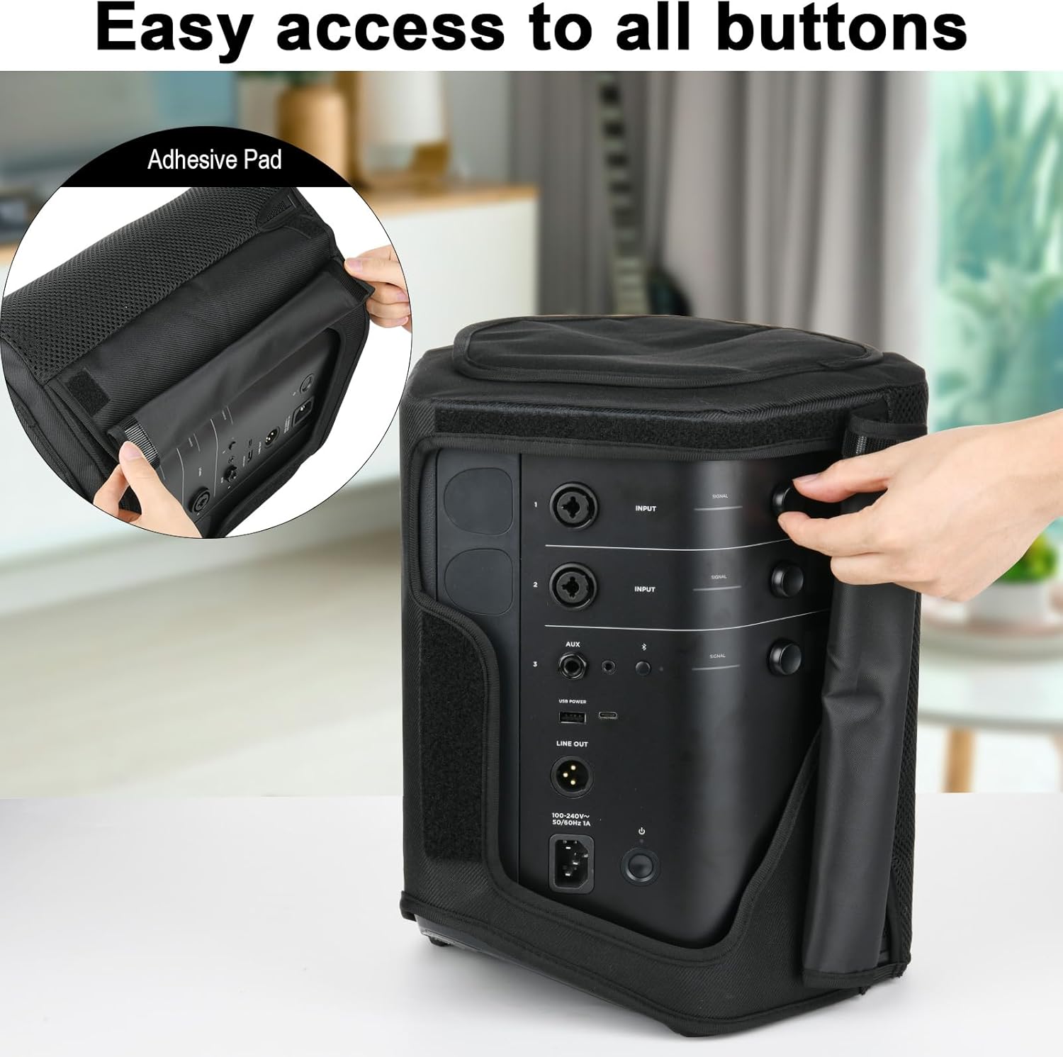 TXEsign Speaker Cover for Bose S1 Pro+ All-in-one Powered Portable Speaker, Mesh Slip Cover Protective Case for Bose Speaker - Image 2