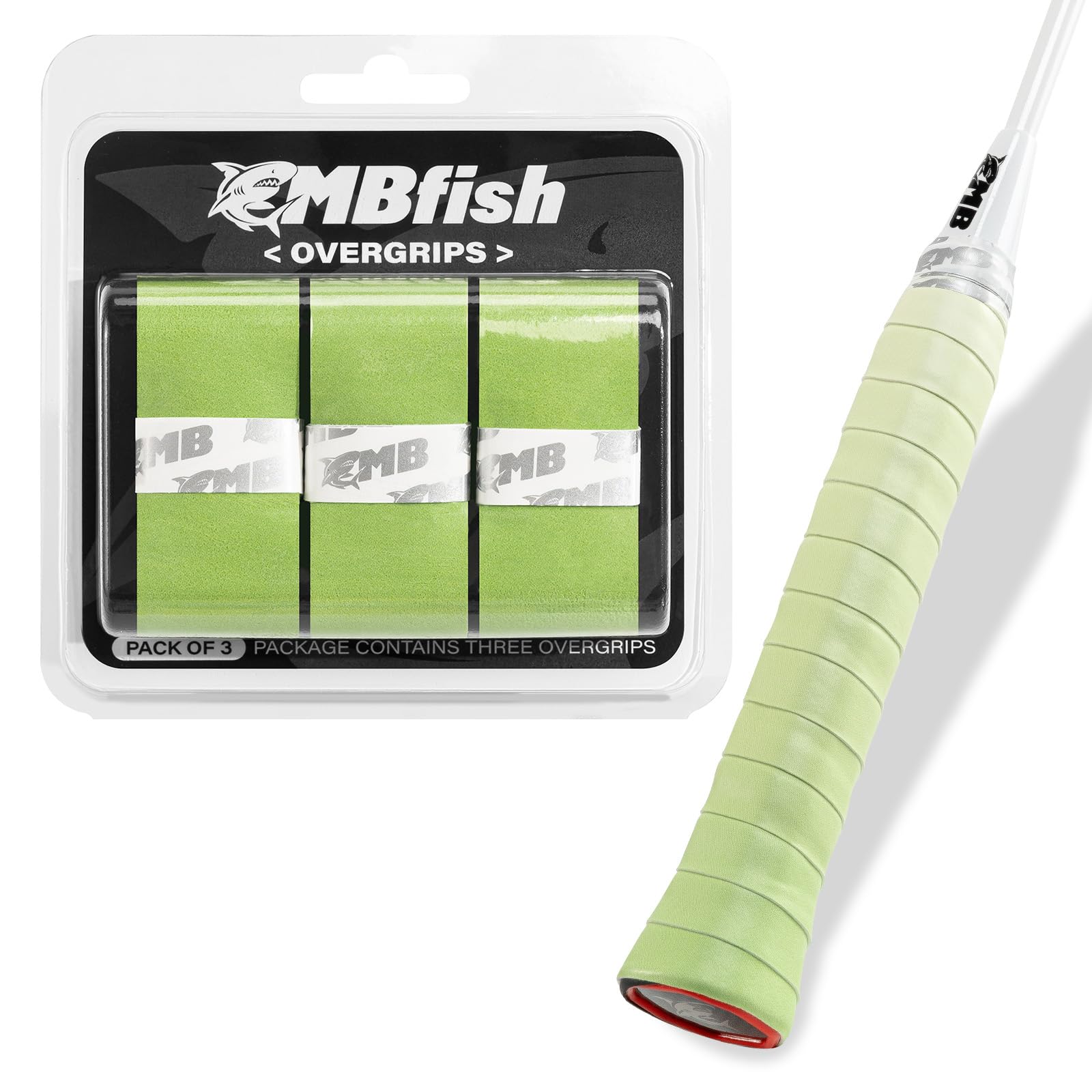 Tennis Racket Grip Tape 3 Pack, Racket Grips Soft Racquet Overgrips for Tennis, Pickleball and Badminton - Anti-Slip and Absorbent Tennis Grip Tape Set