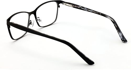 Miniatura 5 de V.W.E. Gafas de lectura de acero inoxidable de moda para mujer, marco de lente transparente, lector de metal