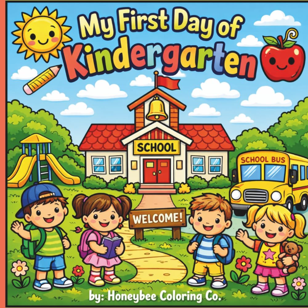 My First Day of Kindergarten: Color Your First Big School Day!