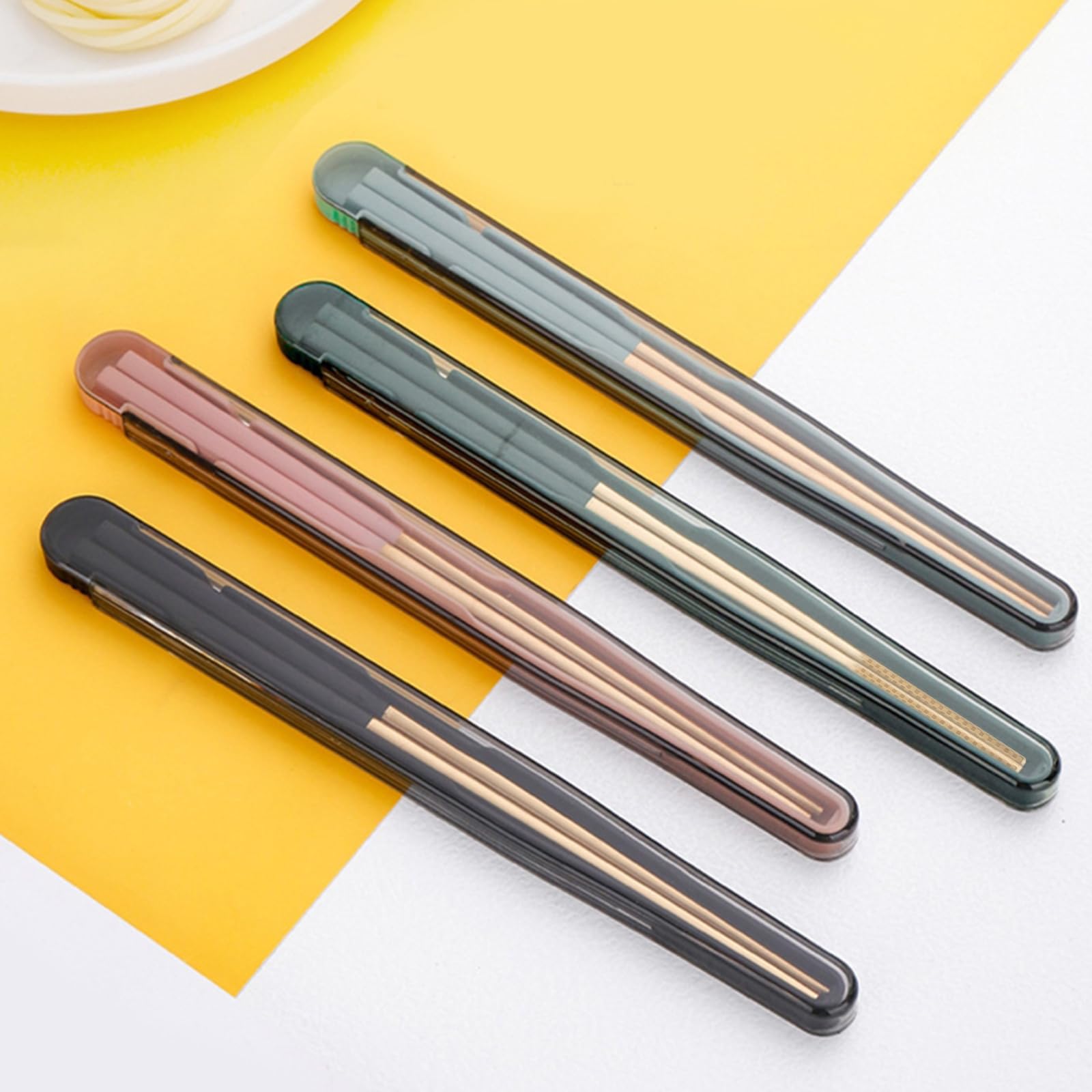 QAHA Bacchette in Acciaio Inox, 5 Paia di Bacchette Riutilizzabili