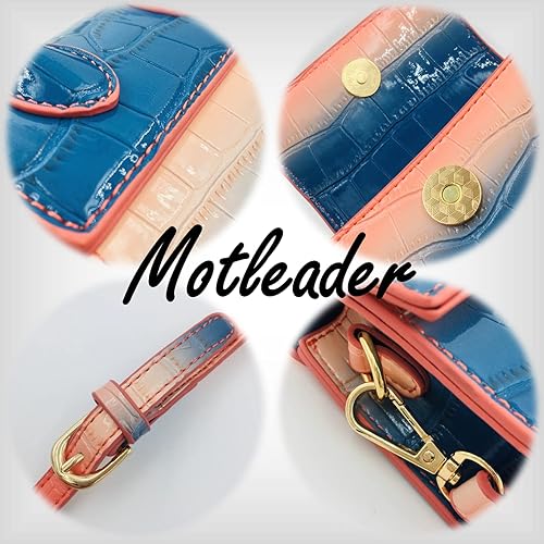 Miniatura 3 de Mini monedero, lindo monedero para mujer, bolso cruzado pequeño, monedero pequeño con patrón de cocodrilo