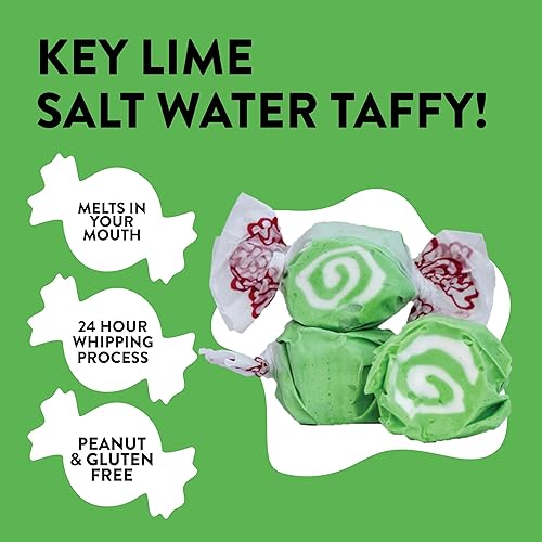 Miniatura 3 de Caramelos masticables de agua salada gourmet Taffy Town surtidos, 5 lb