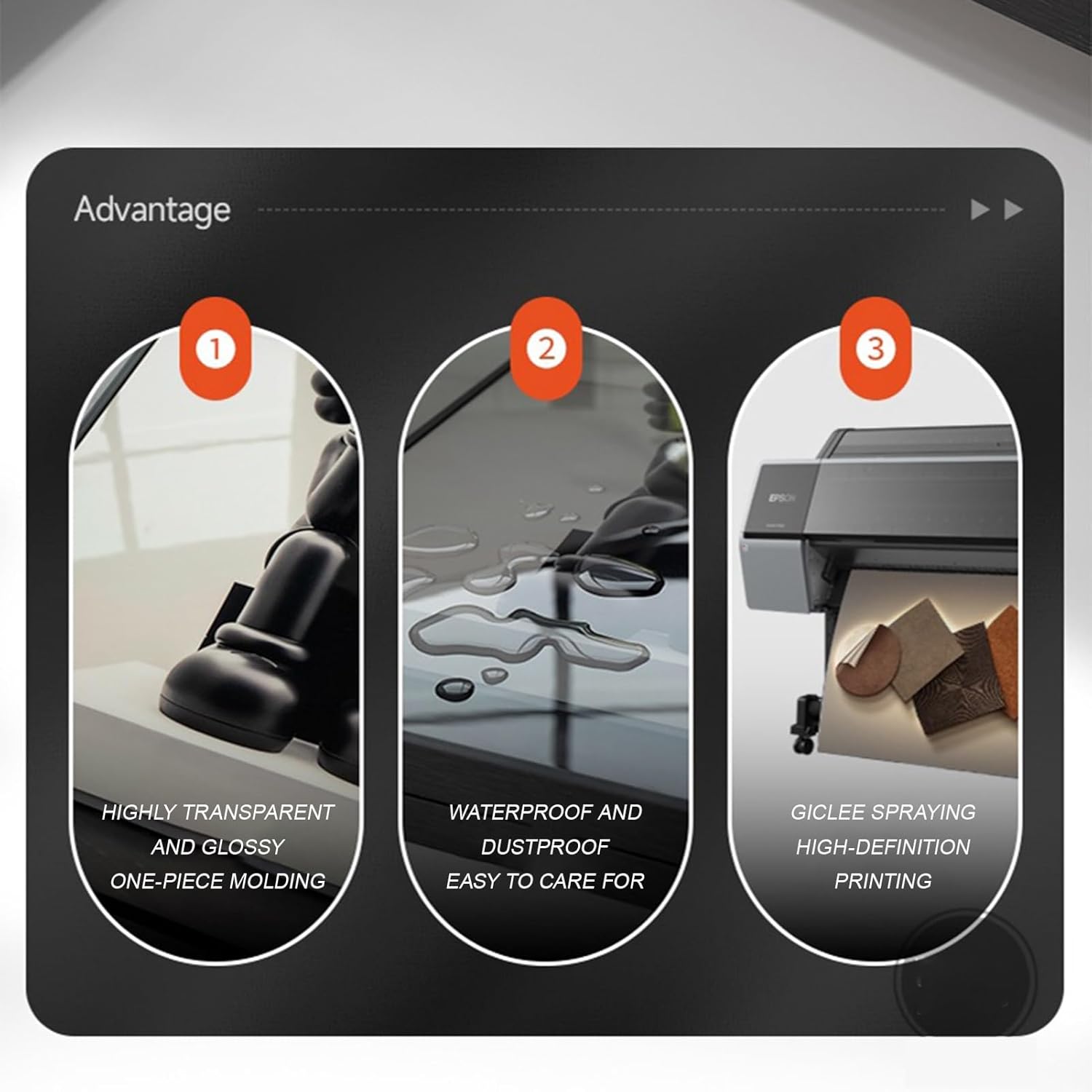 Electric Meter Box Decorative Painting, Breaker Box Cover Decorative, Electrical Panel Cover for Indoor Outdoor Breaker Hiding Panels, Various Styles Available(Black 1,50 * 60cm/19.7 * 23.6in)