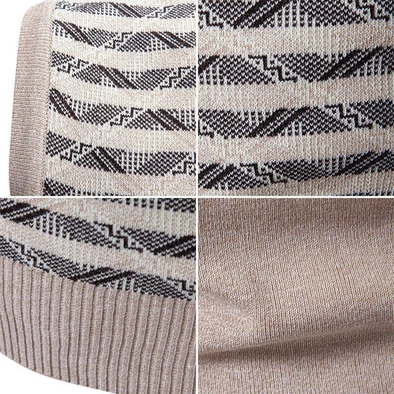 Chaleco de punto con cuello en V para hombre estilo coreano de otoño 4