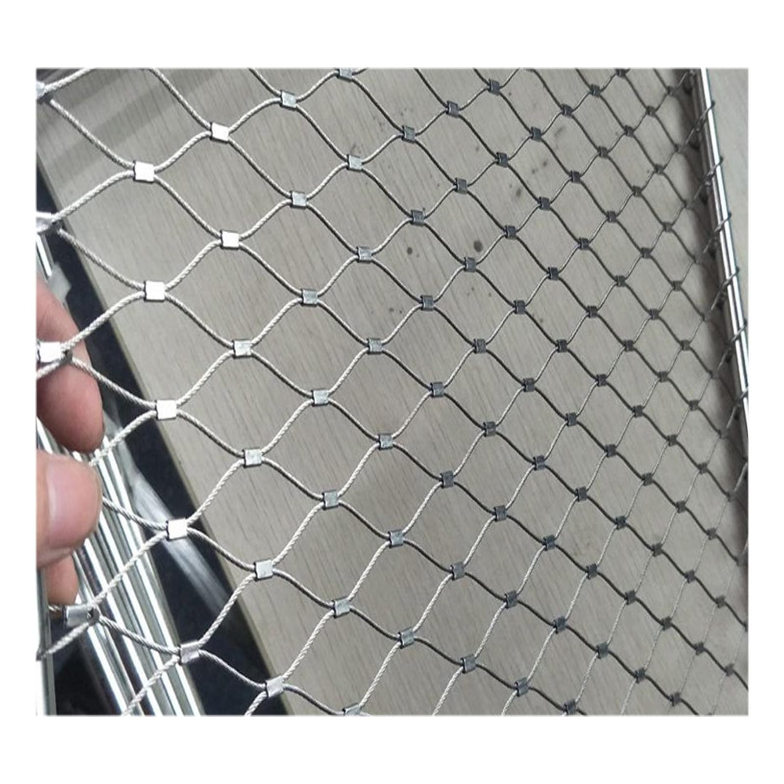 SDGBCXD stainless steel rope mesh, Strong Toughness, Stable Load-Bearing, Safe Protection, Flexible Use(15 * 1.5m/49.2 * 4.9ft)