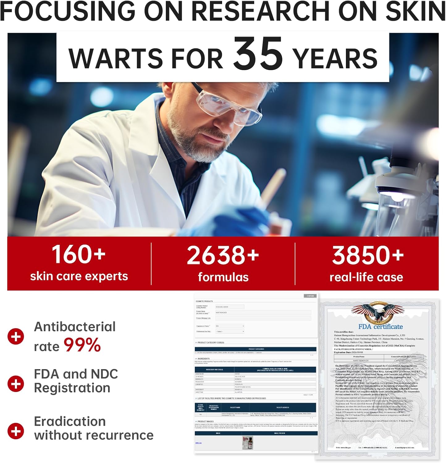 20% Salicylic Acid Wart Remover Liquid, Zero Pain Wart Remover for Plantar, Common, Flat Wart, Foot Corn for Multiple Parts of Body (Pack of 1) - Image 6