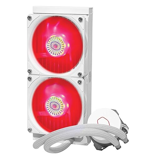 Miniatura 12 de Cooler Master MasterLiquid ML240L RGB V2 White Edition, enfriador líquido de CPU AIO de bucle cerrado, radiador 120, SickleFlow 120mm, iluminación
