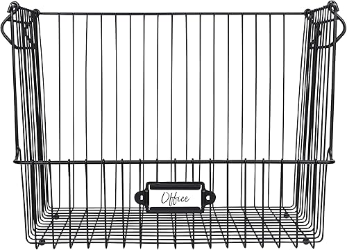 Miniatura 6 de Spectrum Diversified Vintage Living - Cesta apilable grande para almacenamiento y organización en el hogar