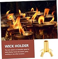 Vista 5 de TIDTALEO 4 Uds. Marcos de soporte de mecha Soporte de lámpara de mantequilla Soporte de lámpara de Buda Soporte de mecha Soporte de mecha Marco