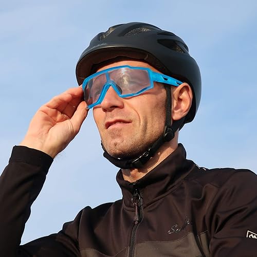Miniatura 7 de ROCKBROS Gafas de sol fotocromáticas para hombres y mujeres gafas de ciclismo deportivas protección UV resistentes al viento gafas de bicicleta para